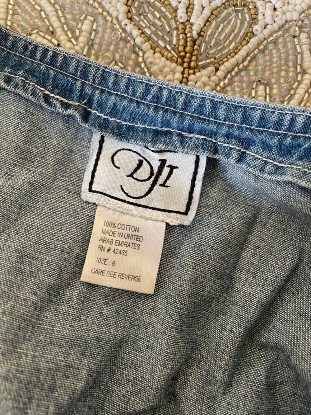 DJI Light Blue Denim Dress - Picture 7 of 7
